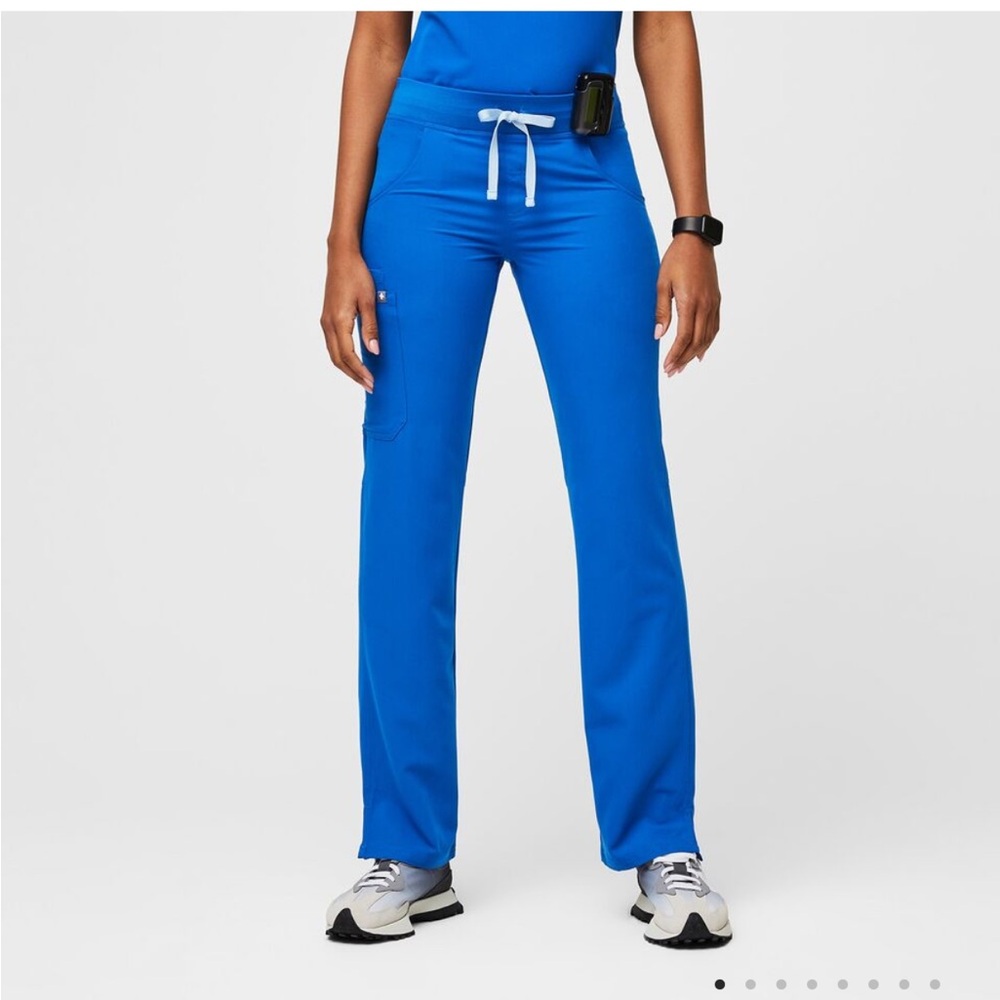 Figs Kade Cargo Scrub Pants Royal Blue